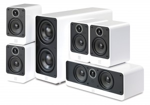 Q Acoustics 2000i Gloss White 5.1 Home Cinema Speaker Package