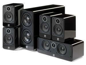 Q Acoustics 2000i Gloss Black 5.1 Home Cinema Speaker Package