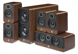 Q Acoustics 2000i Walnut 5.1 Home Cinema Speaker Package