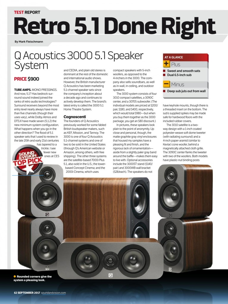 Q Acoustics 3000 5.1 review